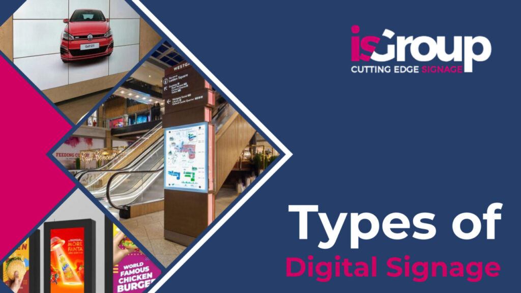 Several examples of digital signage UK